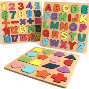 wooden shapes board